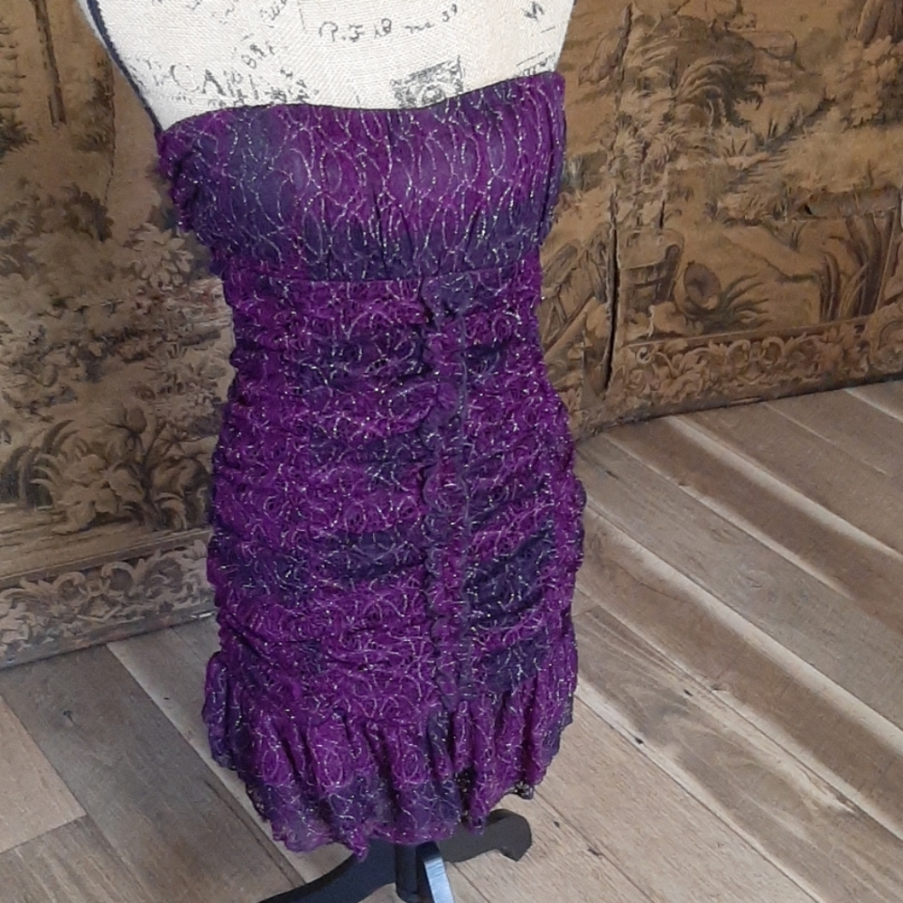 Nikibiki purple sparkly dress L